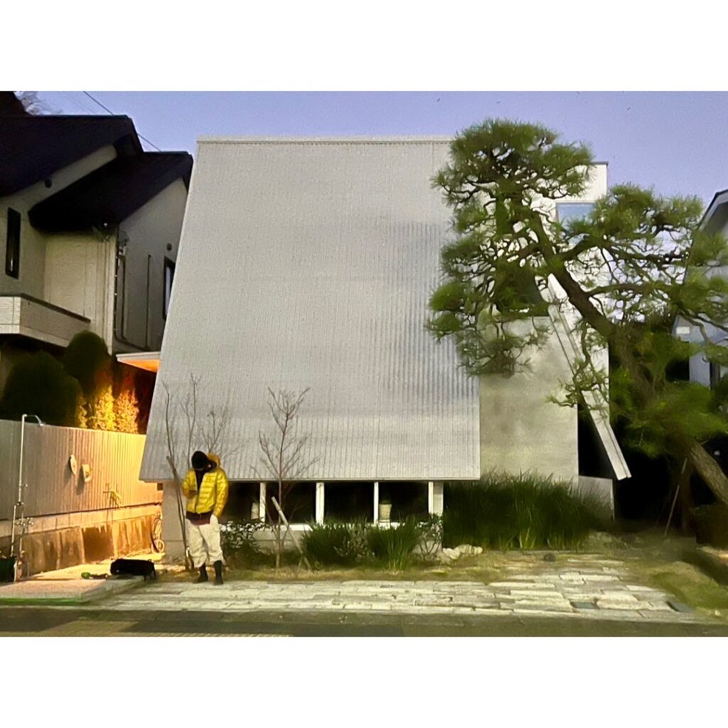 鎌倉にて年末庭の管理