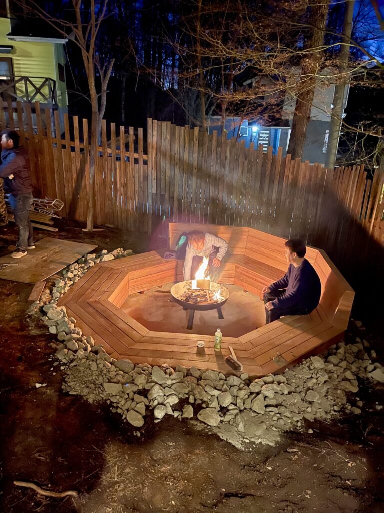 山梨県山中湖　外構工事