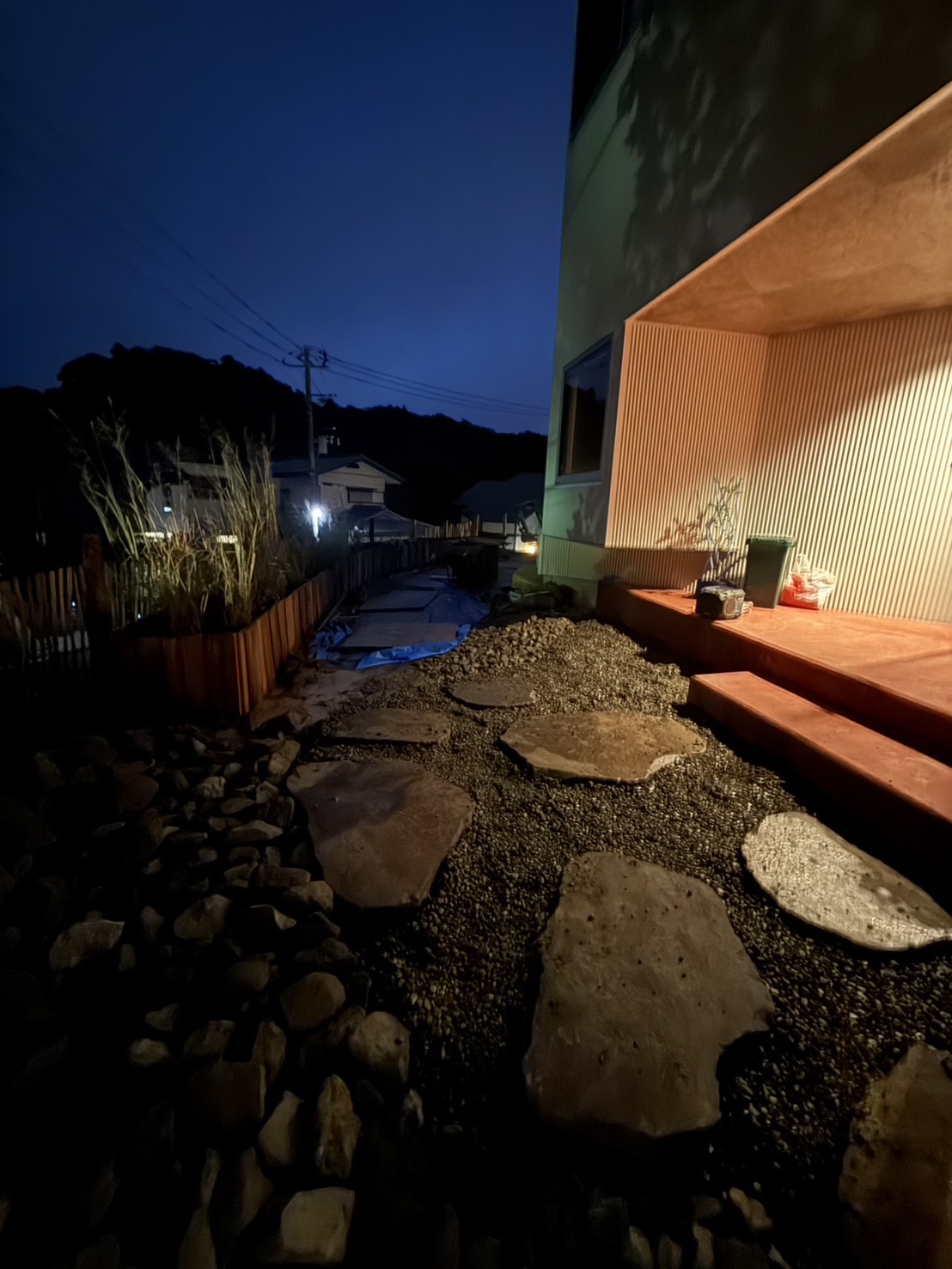 続　葉山にて造園外構工事